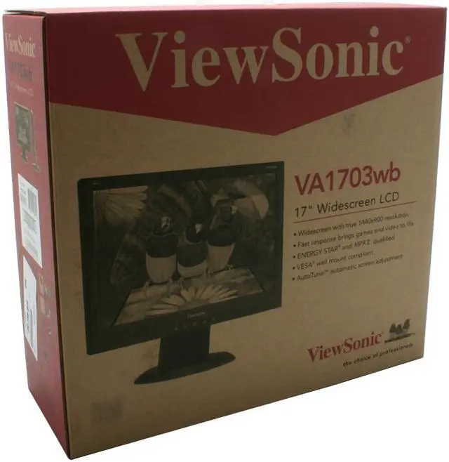 Alt view image 10 of 10 - ViewSonic 17" Active Matrix, TFT LCD SXGA LCD Monitor 8 ms D-Sub Value Series VA1703wb