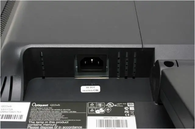 Alt view image 7 of 11 - ViewSonic 22" Active Matrix, TFT LCD WSXGA LCD Monitor 5 ms D-Sub, DVI-D Optiquest Series Q22wb