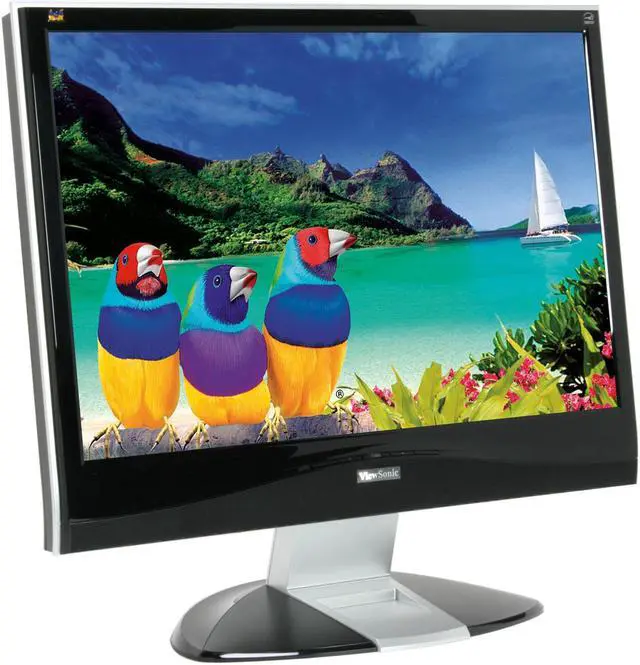 Alt view image 3 of 13 - ViewSonic VX2435WM Piano Black 24" 8ms Widescreen FULL HD 1080p HDMI (w/HDCP) LCD Monitor 500 cd/m2 1000:1 Built in Speakers