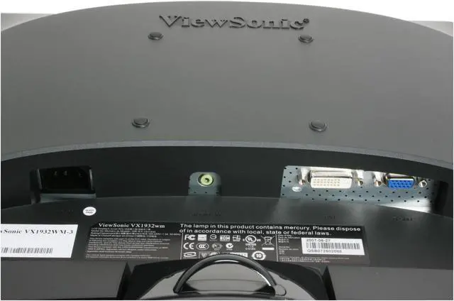 Alt view image 7 of 10 - ViewSonic X Series VX1932wm Glossy Piano-Black 19" 2ms  DVI Widescreen LCD Monitor 300 cd/m2 (typ), 2000:1 (DCR) Built in Speakers
