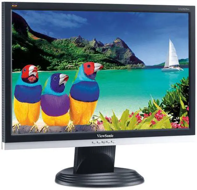 Alt view image 3 of 11 - ViewSonic VA2026W Black-Silver 20" 5ms DVI Widescreen Super high resolution LCD Monitor 300 cd/m2 2000:1 DCR