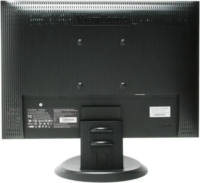 Alt view image 5 of 11 - ViewSonic VA2026W Black-Silver 20" 5ms DVI Widescreen Super high resolution LCD Monitor 300 cd/m2 2000:1 DCR