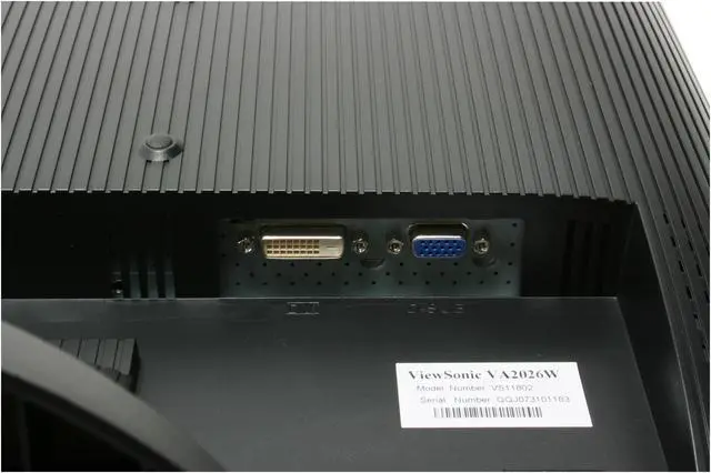 Alt view image 7 of 11 - ViewSonic VA2026W Black-Silver 20" 5ms DVI Widescreen Super high resolution LCD Monitor 300 cd/m2 2000:1 DCR