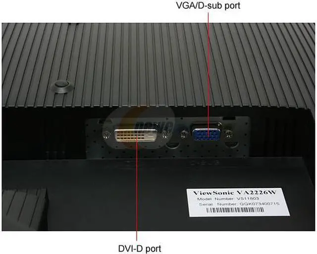 Alt view image 7 of 11 - ViewSonic 21.6" Active Matrix, TFT LCD WSXGA+ LCD Monitor 5 ms D-Sub, DVI-D Value Series VA2226W