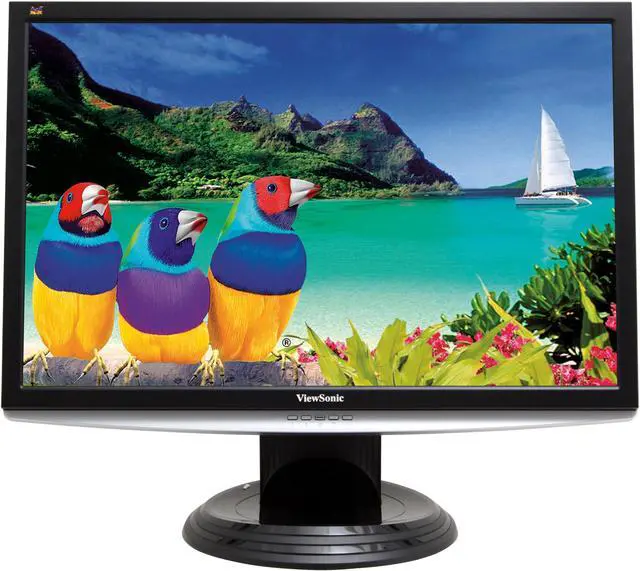 Alt view image 2 of 12 - ViewSonic X Series VX2240W Black-Silver 22" 2msDVI Widescreen LCD Monitor 300 cd/m2 1000:1, 4000:1 (DC)