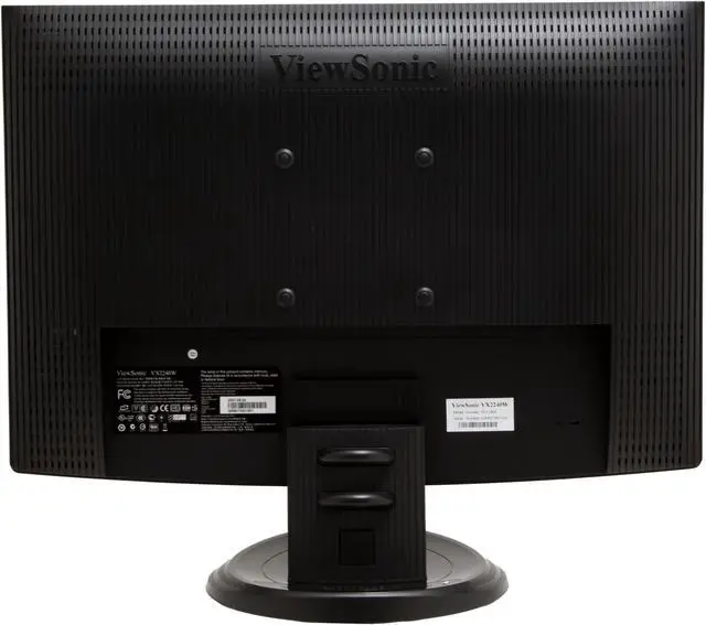 Alt view image 6 of 12 - ViewSonic X Series VX2240W Black-Silver 22" 2msDVI Widescreen LCD Monitor 300 cd/m2 1000:1, 4000:1 (DC)