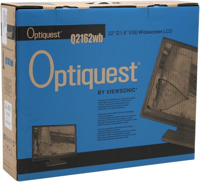 Alt view image 12 of 12 - ViewSonic 21.6" Active Matrix, TFT LCD WSXGA+ LCD Monitor 5 ms D-Sub Optiquest Series Q2162wb