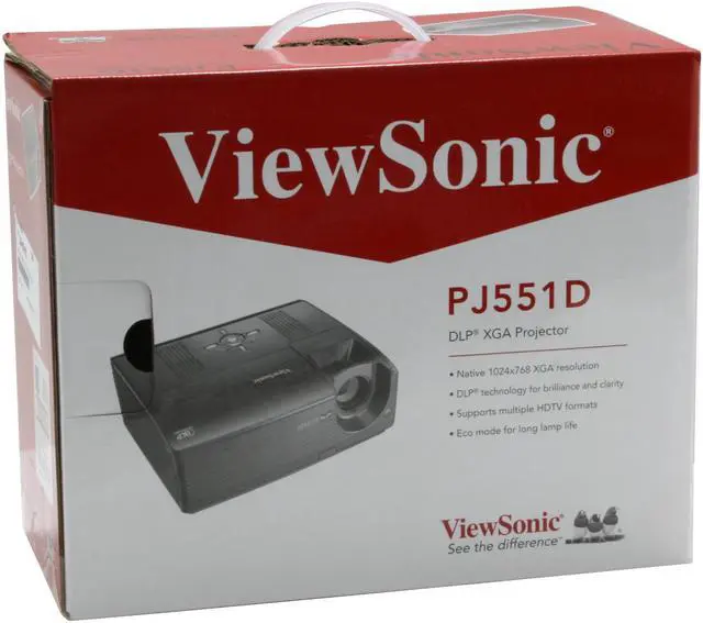 Alt view image 15 of 15 - ViewSonic PJ551D 1024 x 768 2300 ANSI Lumens DLP Projector 2000:1