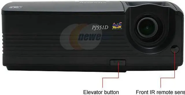Alt view image 2 of 15 - ViewSonic PJ551D 1024 x 768 2300 ANSI Lumens DLP Projector 2000:1