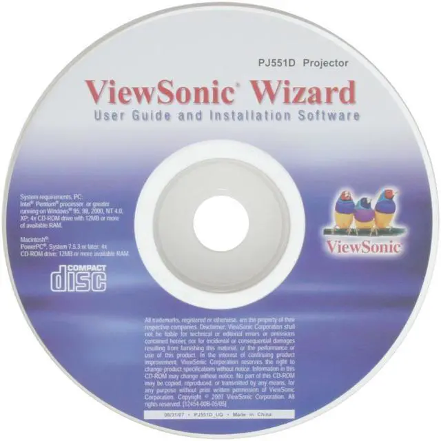 Alt view image 14 of 15 - ViewSonic PJ551D 1024 x 768 2300 ANSI Lumens DLP Projector 2000:1