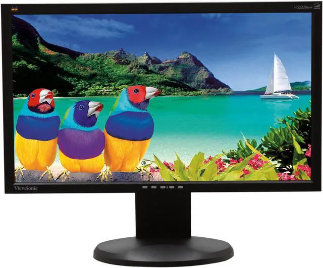 Alt view image 2 of 7 - ViewSonic VG2228WM-LED 21.5" Full HD 1920x1080 60Hz VGA DVI-D Built-In Speakers Anti-Glare Screen Backlit LED LCD Monitor