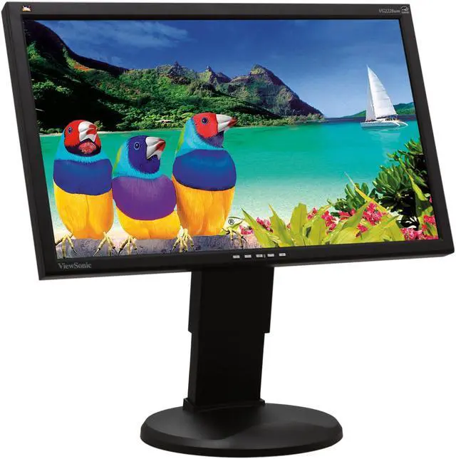 Alt view image 3 of 7 - ViewSonic VG2228WM-LED 21.5" Full HD 1920x1080 60Hz VGA DVI-D Built-In Speakers Anti-Glare Screen Backlit LED LCD Monitor