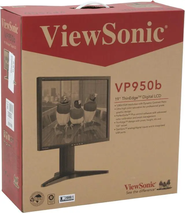 Alt view image 16 of 16 - ViewSonic 19" Active Matrix, TFT LCD SXGA LCD Monitor 5ms, 2ms(GTG) D-Sub, DVI-D Pro Series VP950b