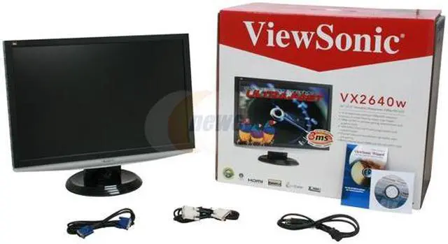 Alt view image 2 of 2 - ViewSonic 25.5" Active Matrix, TFT LCD WUXGA LCD Monitor 5ms, 3ms(GTG) D-Sub X Series VX2640w