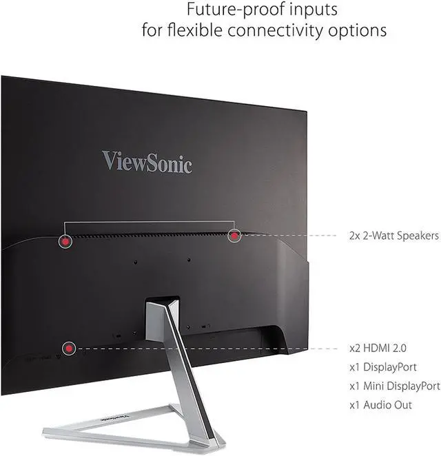 Alt view image 8 of 17 - ViewSonic 31.5" (Viewable) 60 Hz VA UHD Monitor 8 ms Flat Panel VX3276-4K-MHD