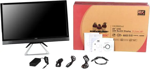 Alt view image 8 of 8 - ViewSonic 28" LCD Monitor 5 ms HDMI, DisplayPort VX2880ml