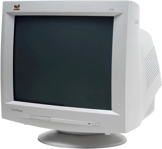 Alt view image 3 of 10 - ViewSonic E70 Beige 17" CRT Monitor 0.23mm horizontal, 0.27mm diagonal Dot Pitch D-Sub