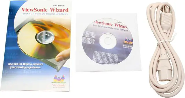 Alt view image 9 of 10 - ViewSonic E70 Beige 17" CRT Monitor 0.23mm horizontal, 0.27mm diagonal Dot Pitch D-Sub