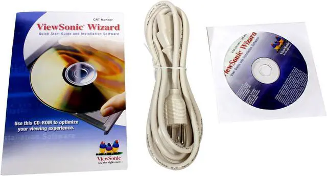 Alt view image 3 of 3 - ViewSonic E70f Beige 17" CRT Monitor 0.21 horizontal dot pitch, 0.25 diagonal Dot Pitch D-Sub