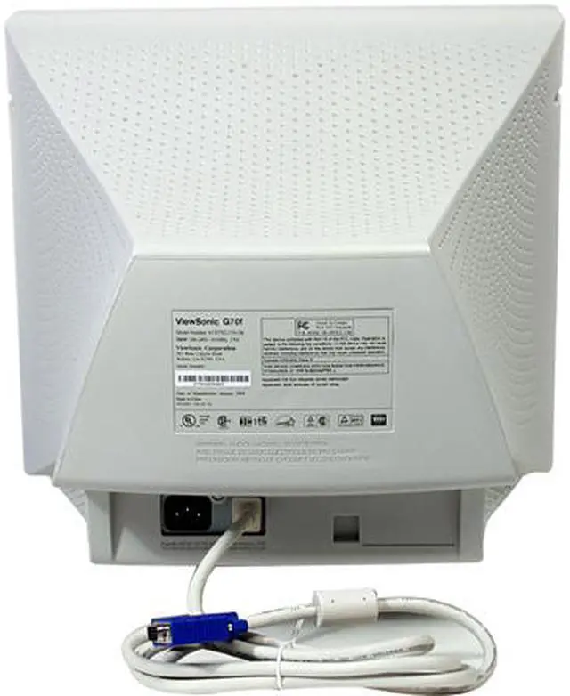 Alt view image 4 of 5 - ViewSonic G70f Beige 17" CRT Monitor 0.21mm horizontal, 0.25 diagonal Dot Pitch D-Sub