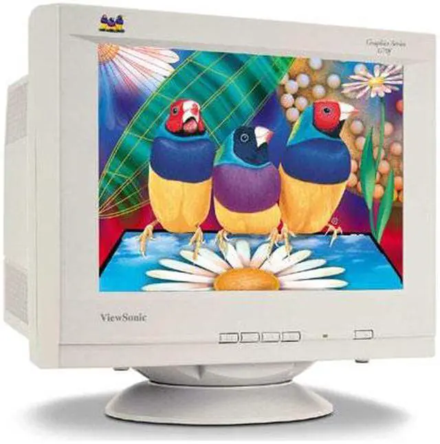 Main image of ViewSonic G70f Beige 17" CRT Monitor 0.21mm horizontal, 0.25 diagonal Dot Pitch D-Sub