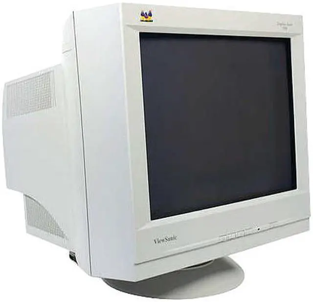 Alt view image 2 of 4 - ViewSonic G90F Beige 19" CRT Monitor 0.21mm horizontal, 0.14mm vertical; 0.25mm diagonal Dot Pitch 15-pin mini D-sub
