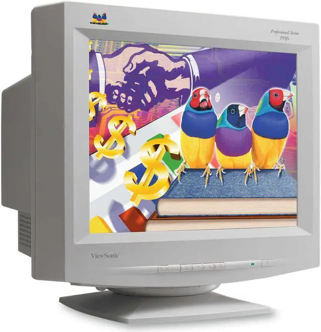 Main image of ViewSonic P95F+ Beige 19" CRT Monitor 0.25mm aperture grille at center, 0.27mm aperture grille at corners Dot Pitch D-Sub