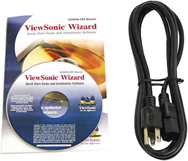 Alt view image 5 of 6 - ViewSonic G220fb Black 21" CRT Monitor 0.21mm horizontal, 0.25mm diagonal Dot Pitch 15-pin mini D-sub