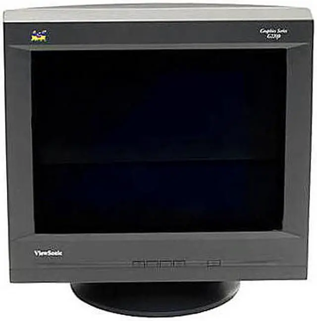 Alt view image 2 of 6 - ViewSonic G220fb Black 21" CRT Monitor 0.21mm horizontal, 0.25mm diagonal Dot Pitch 15-pin mini D-sub