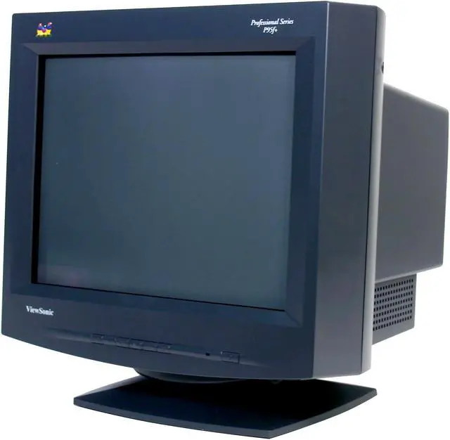 Alt view image 4 of 6 - ViewSonic P95F+B Black 19" CRT Monitor .25mm aperture grille at center, .27mm aperture grille at corners Dot Pitch D-Sub