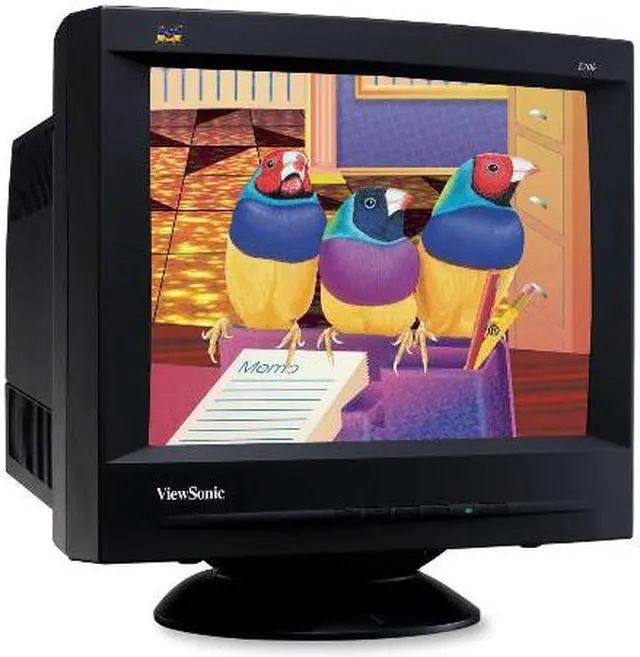 Main image of ViewSonic E70B Black 17" CRT Monitor 0.23mm horizontal, 0.27mm diagonal Dot Pitch D-Sub