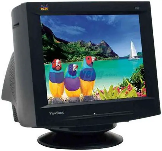 Alt view image 3 of 8 - ViewSonic E70FB Black 17" CRT Monitor 0.25mm diagonal Dot Pitch D-Sub