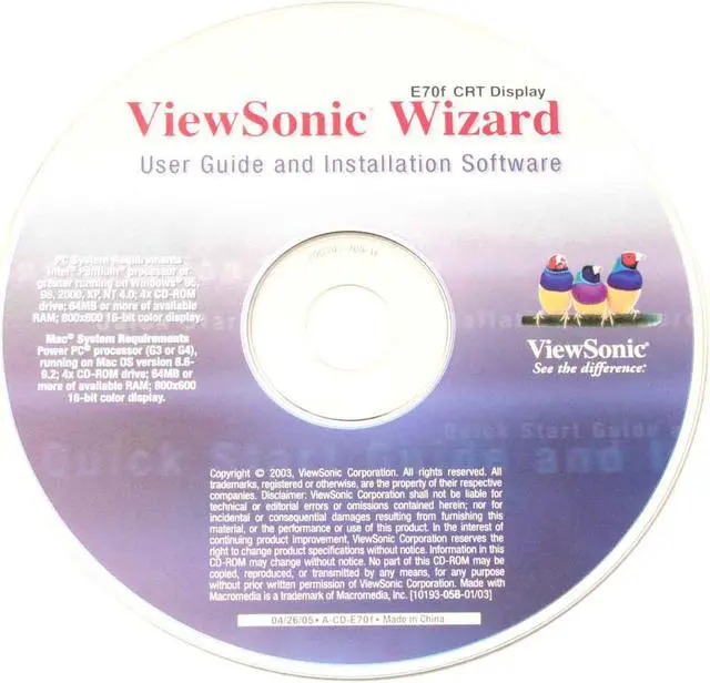 Alt view image 6 of 8 - ViewSonic E70FB Black 17" CRT Monitor 0.25mm diagonal Dot Pitch D-Sub