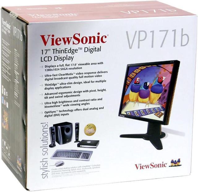 Alt view image 10 of 10 - ViewSonic 17" Active Matrix, TFT LCD SXGA LCD Monitor 8 ms Pro Series VP171B-2