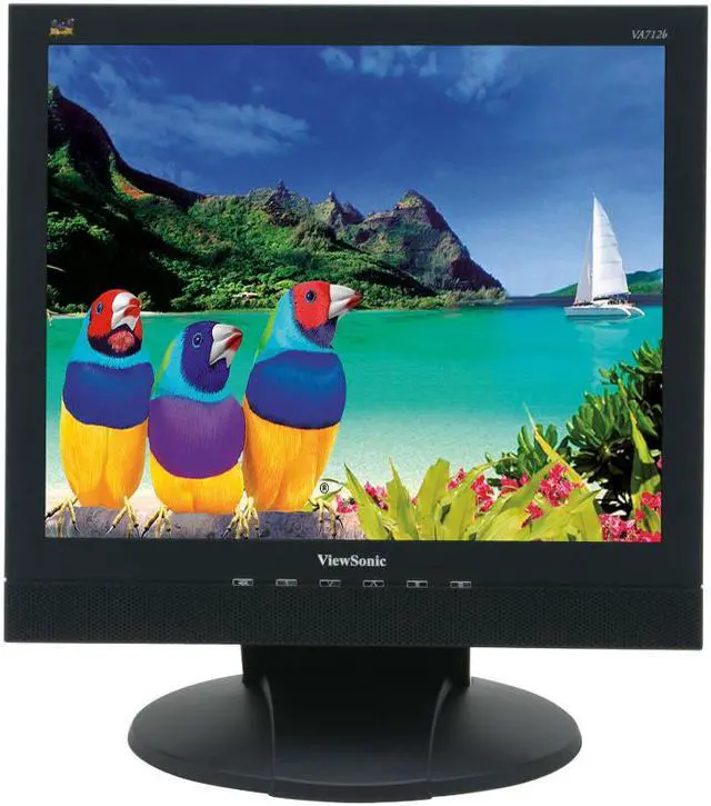 Alt view image 2 of 8 - ViewSonic 17" Active Matrix, TFT LCD SXGA LCD Monitor 8 ms D-Sub, DVI-D Value Series VA712B