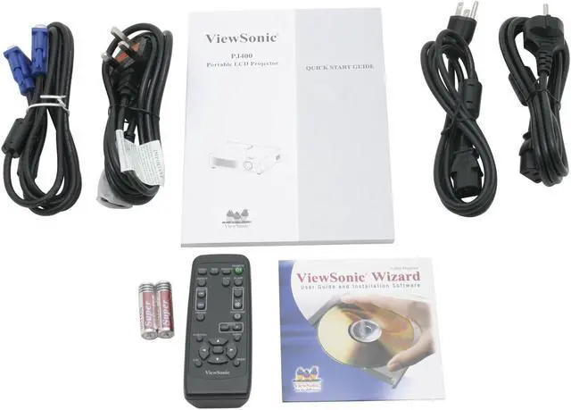 Alt view image 8 of 9 - ViewSonic PJ400 800 x 600 1600 Lumens LCD SVGA, 4.8 lbs Projector 300:1