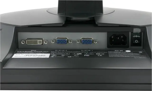 Alt view image 5 of 10 - ViewSonic Pro Series VP930b Black 19" 8ms gray-to-gray (avg); 20ms black-white-black (typ) DVI  LCD Monitor 300 cd/m2 1300:1