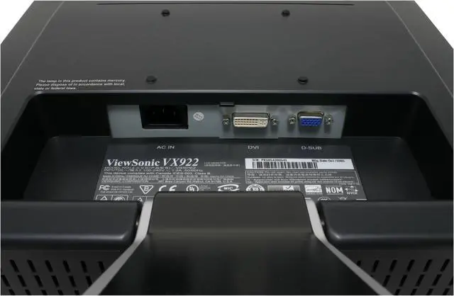 Alt view image 7 of 10 - ViewSonic 19" Active Matrix, TFT LCD SXGA LCD Monitor 2 ms D-Sub, DVI-D X Series VX922