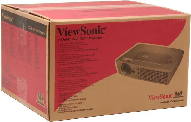 Alt view image 10 of 10 - ViewSonic PJ766D 1024 x 768 2500 lumens DLP Projector 2000:1