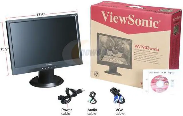Alt view image 8 of 8 - ViewSonic 19" Active Matrix, TFT LCD WXGA+ LCD Monitor 5 ms D-Sub Value Series VA1903WMB