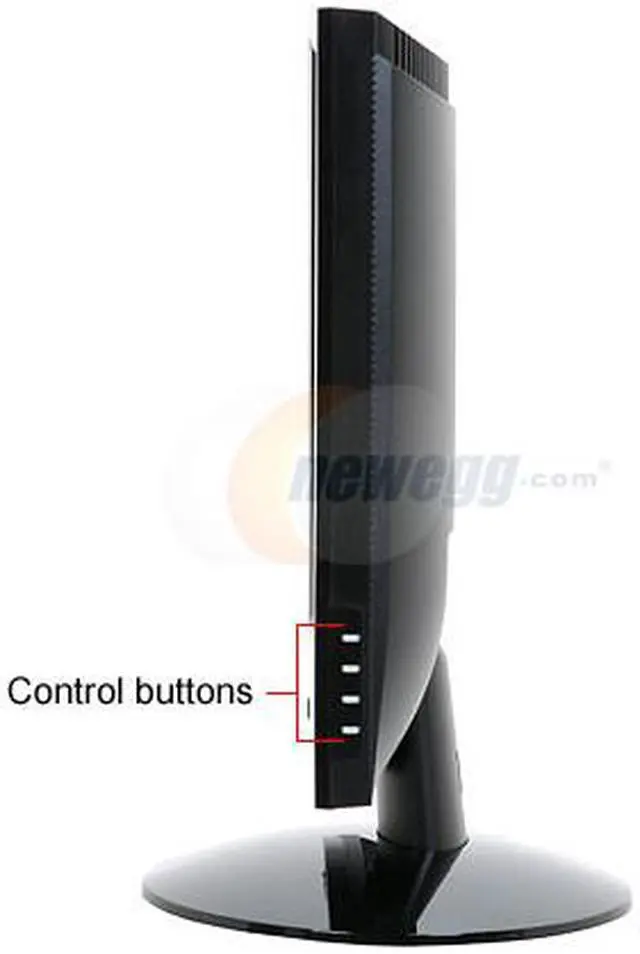 Alt view image 6 of 13 - ViewSonic X Series VX2433wm Black 23.6" 2ms(GTG); 5ms HDMI Full 1080P Widescreen LCD Monitor 300 cd/m2 DC 20000:1(1000:1) Built in Speakers