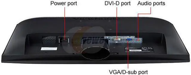 Alt view image 8 of 13 - ViewSonic X Series VX2433wm Black 23.6" 2ms(GTG); 5ms HDMI Full 1080P Widescreen LCD Monitor 300 cd/m2 DC 20000:1(1000:1) Built in Speakers
