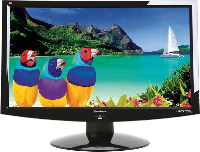 Alt view image 2 of 13 - ViewSonic X Series VX2433wm Black 23.6" 2ms(GTG); 5ms HDMI Full 1080P Widescreen LCD Monitor 300 cd/m2 DC 20000:1(1000:1) Built in Speakers