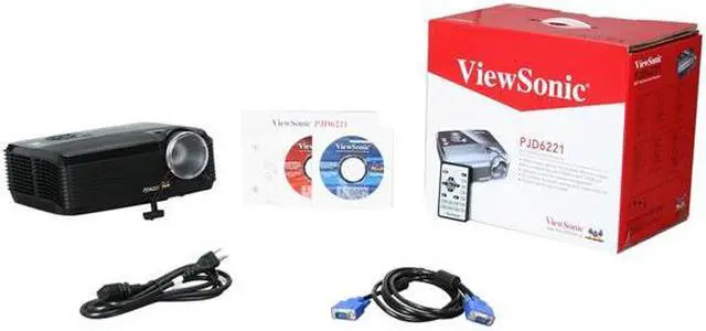 Alt view image 8 of 8 - ViewSonic PJD6221 3D ready 120HZ 1024 x 768 DLP Projector 2,700 Lumens 2800:1