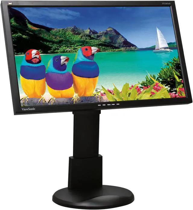 Alt view image 3 of 9 - ViewSonic VP2365wb Black 23"IPS LCD Monitor w/4-port USB hub,height&pivot adjustment 300 cd/m2 1000:1