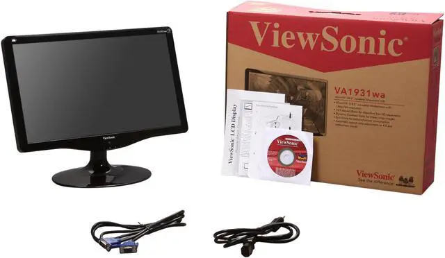 Alt view image 8 of 8 - ViewSonic VA1931WA Black 19" 5ms  Widescreen LCD Monitor 250 cd/m2 DCR 100,000:1 (1,000:1)