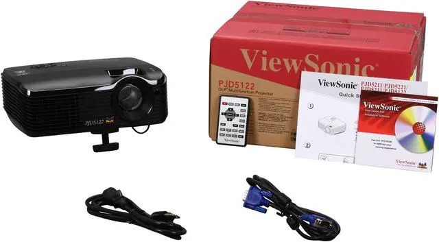 Alt view image 8 of 8 - ViewSonic PJD5122 800 x 600 SVGA DLP Projector
2700 Lumens 2000:1 (typ), 3000:1 (dynamic)