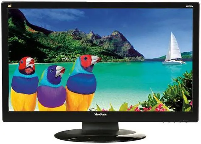 Alt view image 2 of 8 - ViewSonic VA2702w Black 27" 1920x1080  3ms Full HD WideScreen LCD Monitor300 cd/m2 DC 60,000:1 (1,200:1)