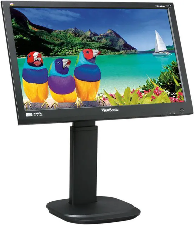 Alt view image 3 of 10 - ViewSonic VG2236wm-LED Black 22" 5ms  Full HD Height,Swivel,Pivot & Tilt Adjustable LED BackLight LCD Monitor w/Speakers 250 cd/m2 DC 20,000,000:1(1000:1)