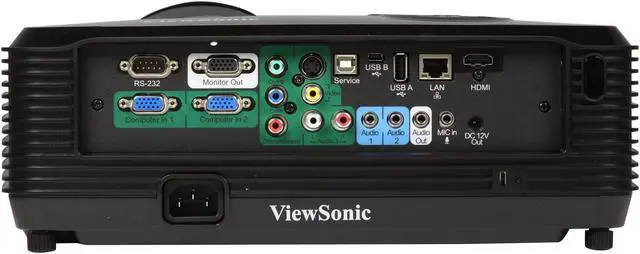 Alt view image 5 of 8 - ViewSonic PRO8500 1024x768 XGA 5000 ANSI Lumens, RJ45 (Crestron LAN Control/Display), HDMI / Dual VGA Inputs, Optional Wireless, 1.5x Wide Optical Zoom, 3D Ready DLP Projector